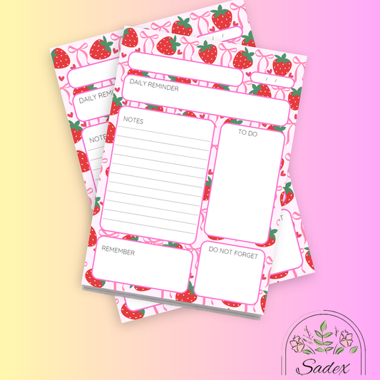 Strawberry sweet planner