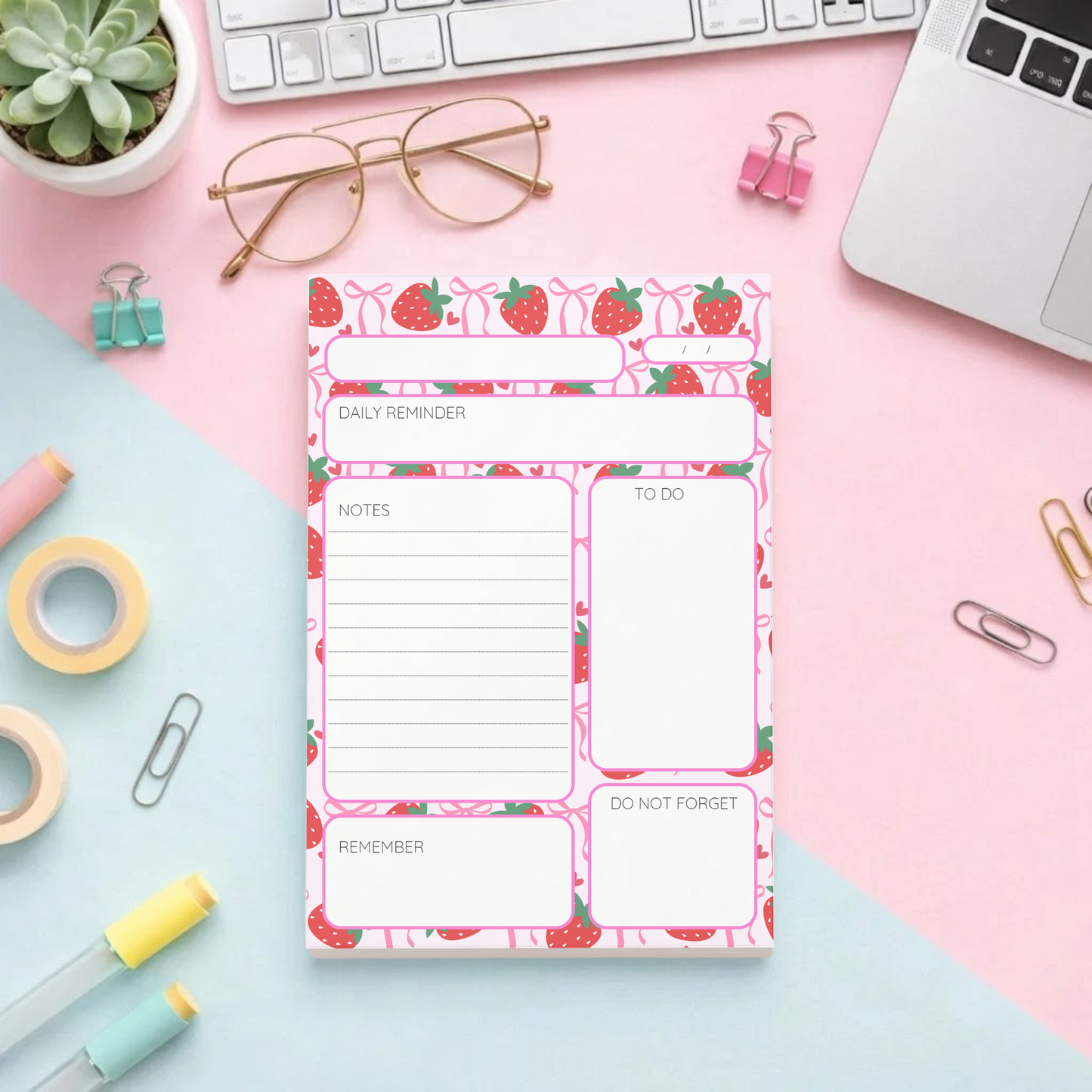 Strawberry sweet planner